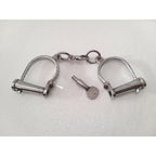 Heavy Duty Police Handcuff | Carbon Steel Made Solid | Theatre Play Silver Plated Police (1815)