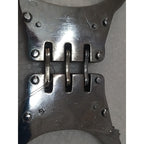 Heavy Duty Police Handcuff | Carbon Steel Made Solid | Theatre Play Silver Plated Police (1818)