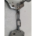 Heavy Duty Police Handcuff | Carbon Steel Made Solid | Theatre Play Silver Plated Police (1821)