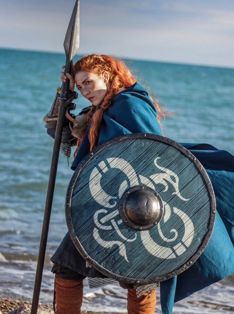 Viking Shield Handmade Nordic Warrior Shield for Cosplay, LARP & Decor