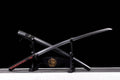 Handmade Black Katana Sword Full Tang Samurai Sword | Japanese Style Carbon Steel Blade | Martial Arts Training Sword | Gift for Collectors