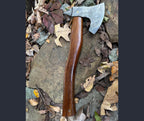 Handmade Damascus Steel Viking Axe – Custom Wood Handle Hatchet, Camping & Bushcraft Axe, Forged Nordic Axe Gift for Men, Father’s Day Gift