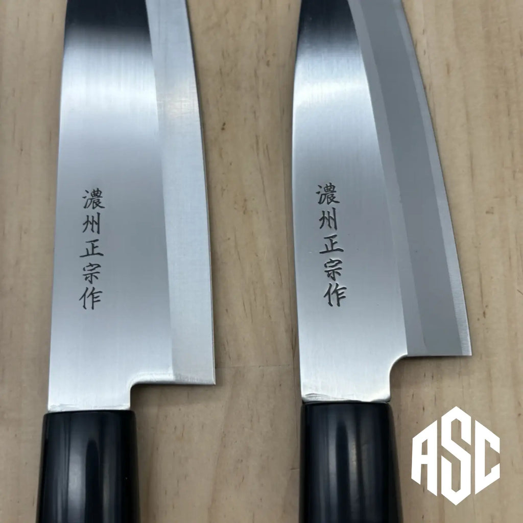 Japanese Kitchen Knife Set of 5 | Handmade Chef Knives | Gyuto Nakiri Santoku Deba Petty | Wooden Handle | Professional Japanese Knives | Gift for Chef