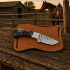 Flintmark skinner knife resin handle detail