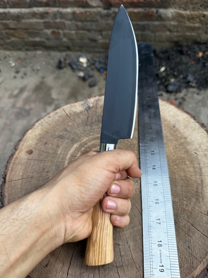 Personalized Chef Knife, 440C Stainless Steel, Handcrafted Kitchen Knife, Engraved Gift