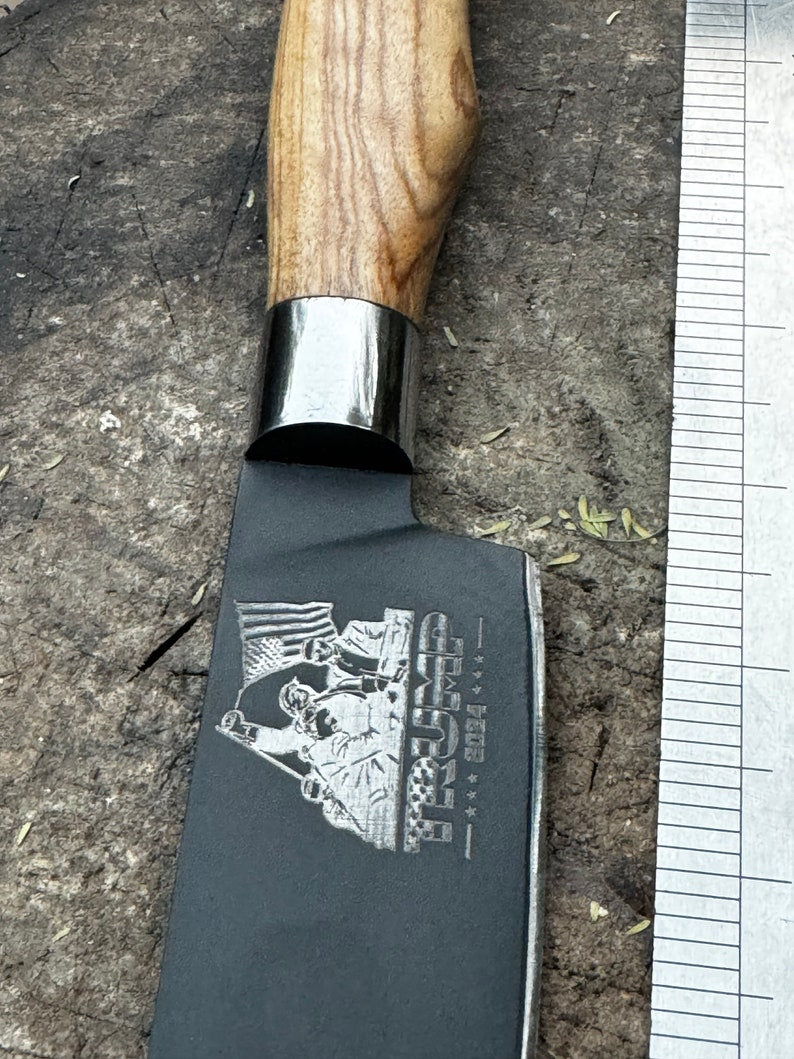 Personalized Chef Knife, 440C Stainless Steel, Handcrafted Kitchen Knife, Engraved Gift