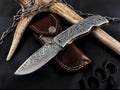 Hand Engraved Folding Knife: D2 Steel Blade, Brass Handle