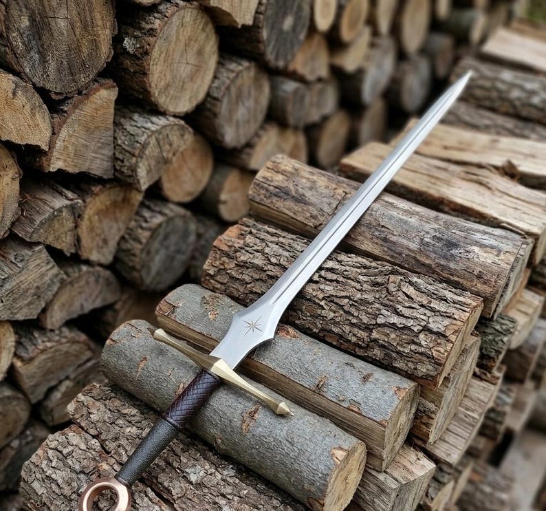 Handmade Fallen Star Longsword Fantasy Replica – Medieval Display Sword for Cosplay and Collector Gift