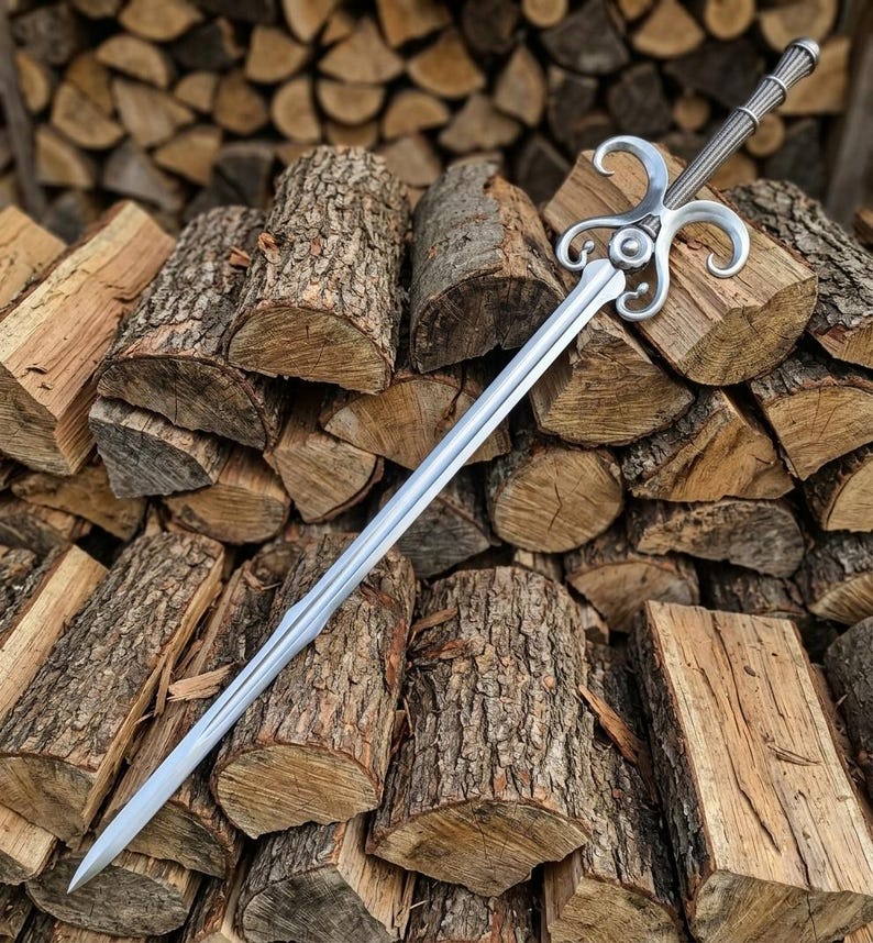Handmade Sage Sword | Medieval Inspired Display Piece, Collector Decor