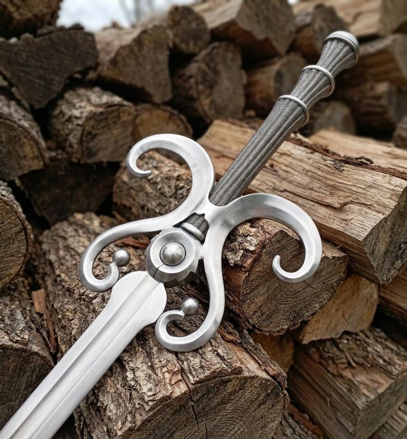 Handmade Sage Sword | Medieval Inspired Display Piece, Collector Decor
