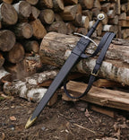 Type XIV Medieval Sword with Scabbard | Hand Forged 5160 Carbon Steel Knight Blade