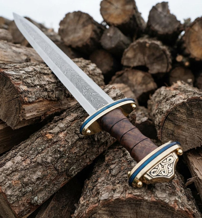Handmade Roman Gladius Sword: Marcus Aurelius Inspired, High Carbon Steel Collector Piece