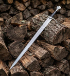Handmade 6150 Carbon Steel Arming Sword with Leather Scabbard | Knight Sword Collector Piece