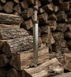Roman Gladius Sword – Handcrafted Steel Blade, Wooden Handle, Leather Scabbard (Display Piece)