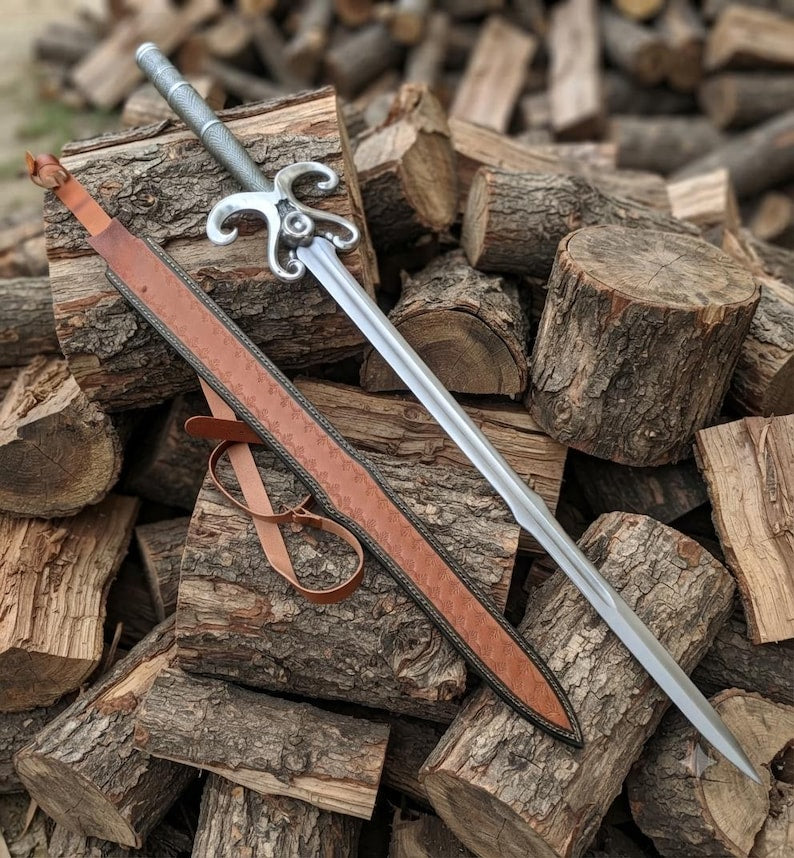Handmade Sage Sword | Medieval Inspired Display Piece, Collector Decor
