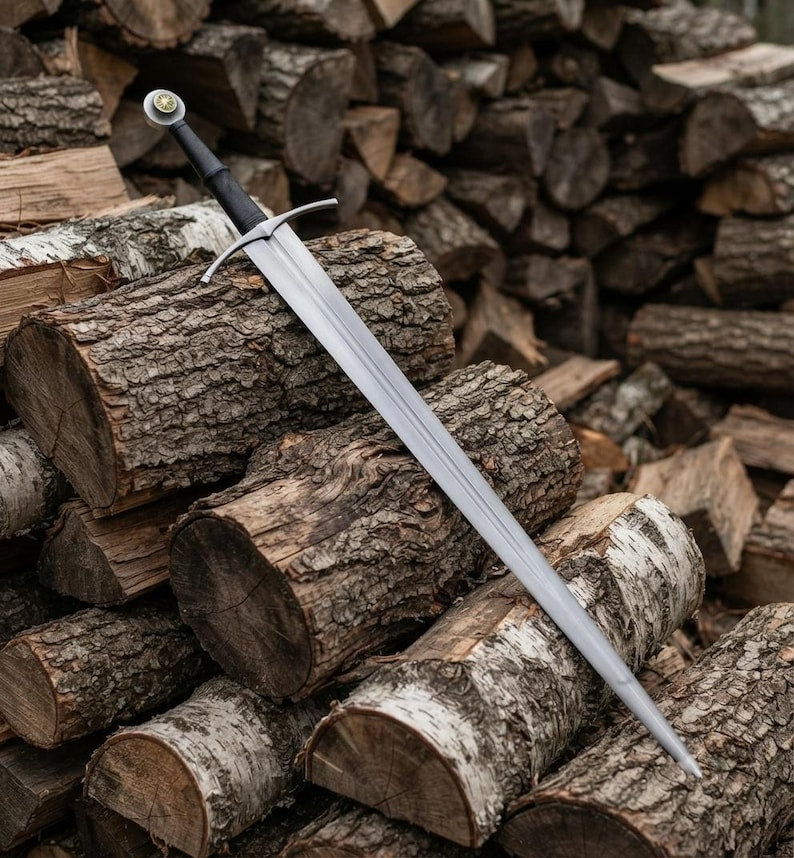 Type XIV Medieval Sword with Scabbard | Hand Forged 5160 Carbon Steel Knight Blade