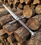 Hand-Forged Two Handed Sword | High Carbon Steel Renaissance Longsword, Custom Engraved Gift