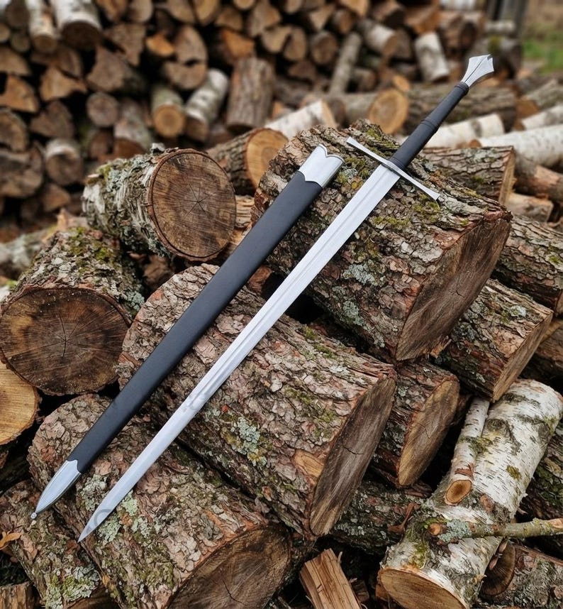 Hand Forged Gothic Sword | Type XVIIIa Medieval Longsword, High Carbon Steel (Custom Engraving Available)