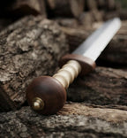 Roman Gladius Sword – Handcrafted Steel Blade, Wooden Handle, Leather Scabbard (Display Piece)