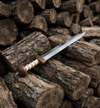 Roman Gladius Sword – Handcrafted Steel Blade, Wooden Handle, Leather Scabbard (Display Piece)