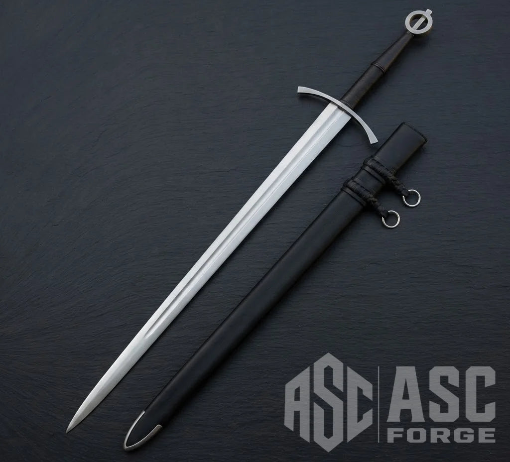 Irish ring sword pommel and hilt detail
