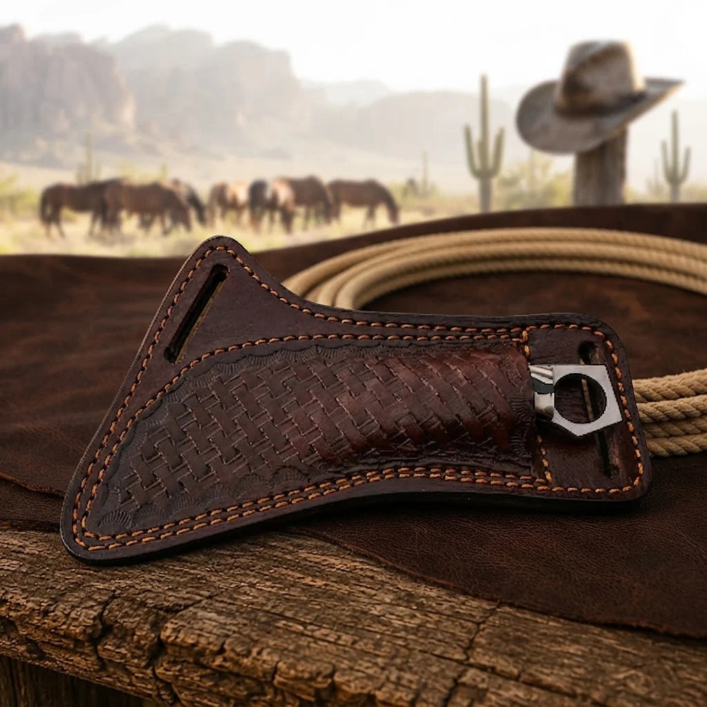 Ironhook hawkbill knife resin handle detail