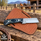 Handmade Ironvale rasp steel cowboy knife, blade detail