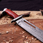 Rambo III Bowie Knife Handmade | VG10 Damascus Steel, Full Tang, Pakka Wood Handle – Christmas Gift for Men