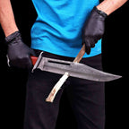 Rambo III Bowie Knife Handmade | VG10 Damascus Steel, Full Tang, Pakka Wood Handle – Christmas Gift for Men